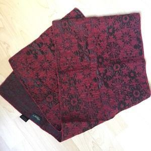 Italy Silk Blend Scarf Burgundy NWOT